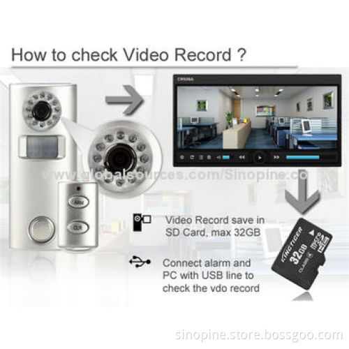 Remote Controlled GSM Alarm Single Unit with Camera
